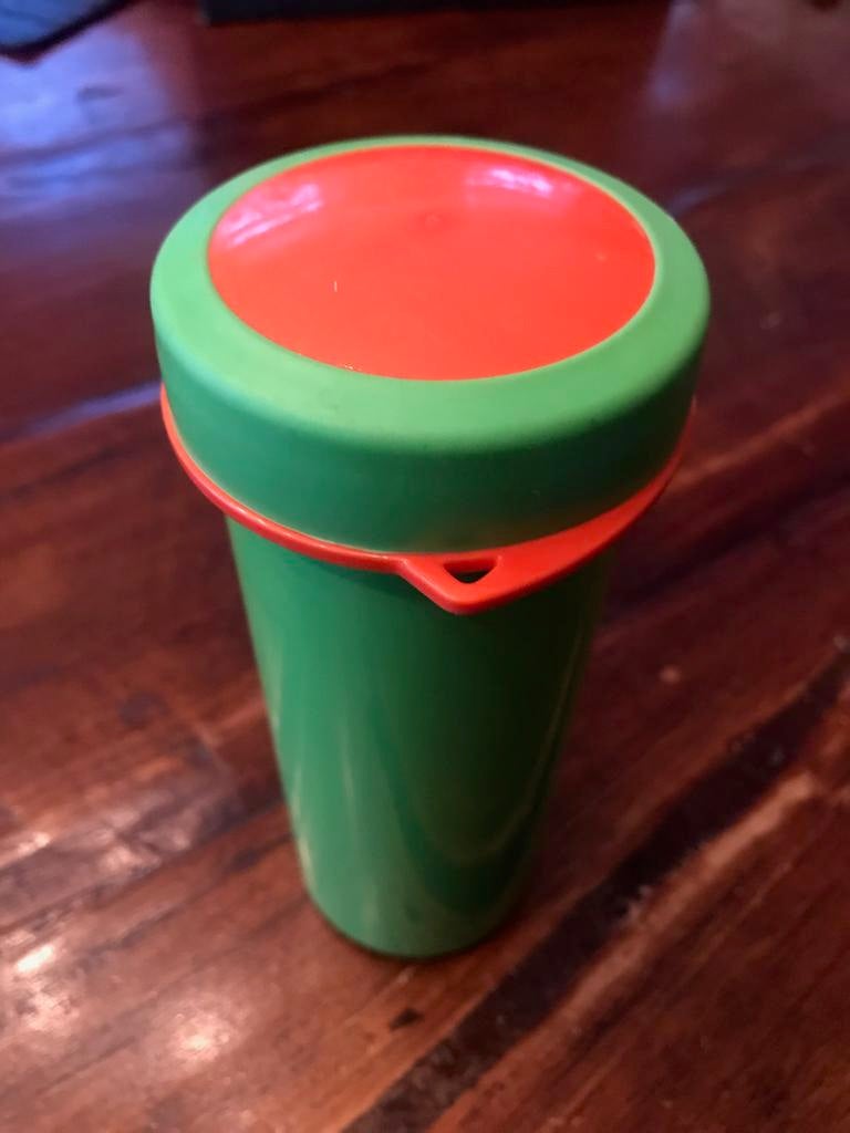 Tupperware Tumbo drinkbeker met deksel 400 ml, Ophalen of Verzenden, Zo goed als nieuw, Groen, Beker of Kan