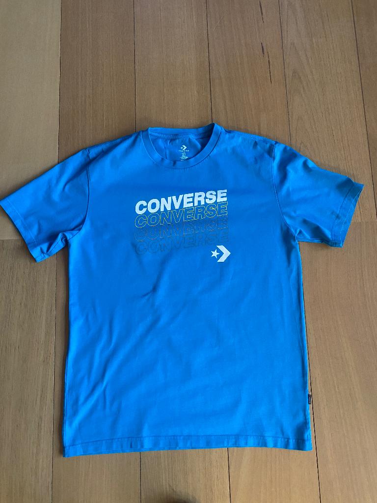 Converse T-shirt blauw maat M, Kleding | Heren, T-shirts, Converse, Ophalen of Verzenden, Zo goed als nieuw, Maat 48/50 (M)