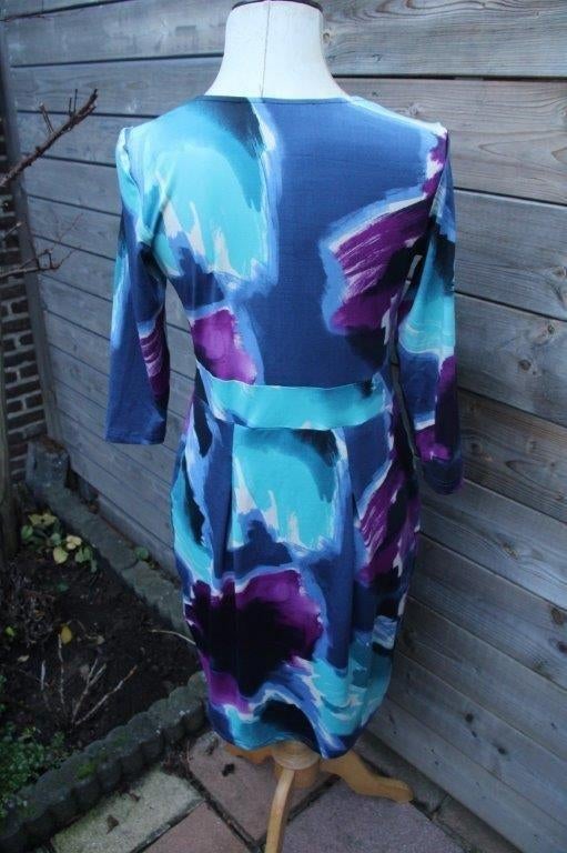 Jurk blauw/ paars Sam & Diago mt 42 Vaste prijs, Kleding | Dames, Sam & Diago, Blauw, Maat 42/44 (L), Ophalen of Verzenden