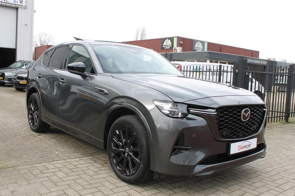 Mazda CX-60 2.5 e-SkyActiv PHEV Homura Pano ACC Drive Assist, Automaat, Gebruikt, Zwart, 4 cilinders