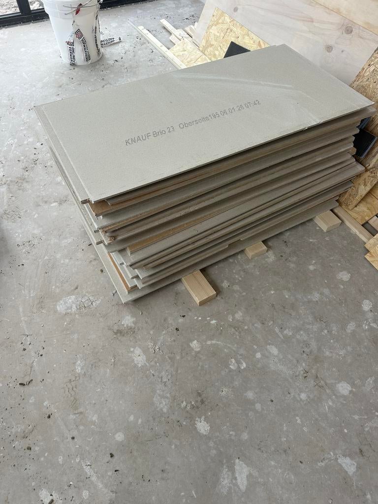 16x knauf brio 23 platen NIEUW!, Doe-het-zelf en Verbouw, Platen en Panelen, Ophalen of Verzenden, Nieuw