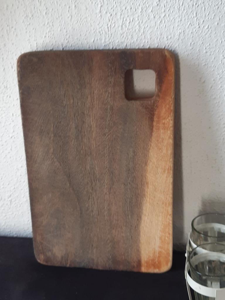 Robuuste houten kaasplank,landelijk,sleets stoer brocante, Ophalen of Verzenden