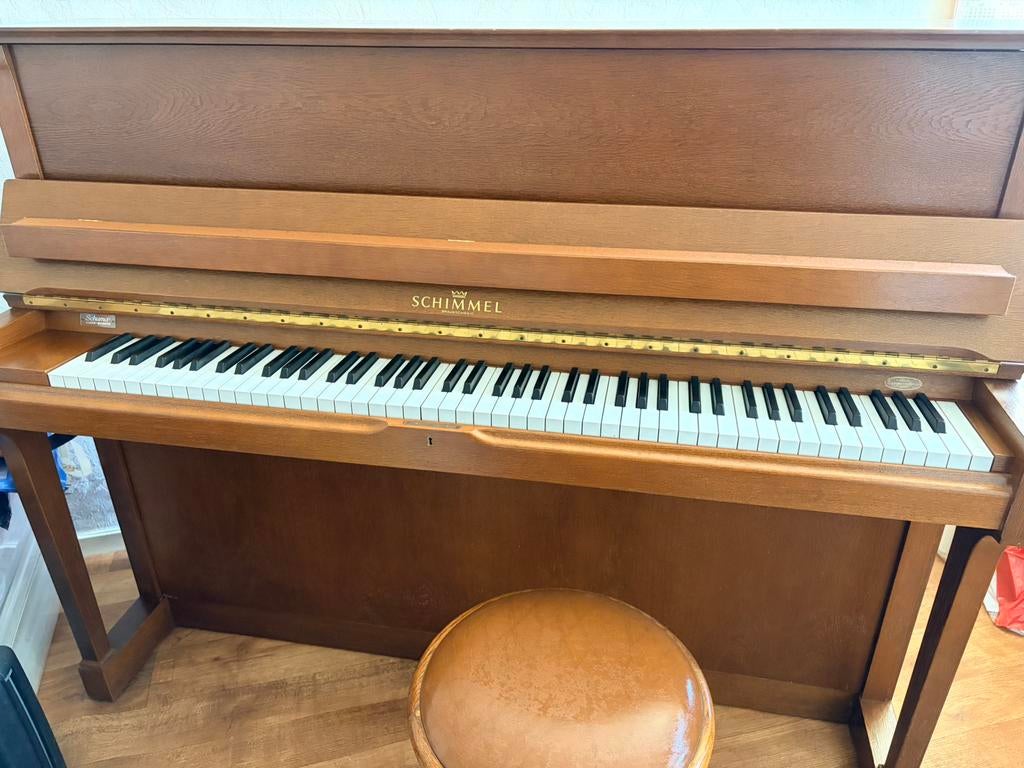 Schimmel orginele piano, Ophalen, Gebruikt, Bruin, Piano