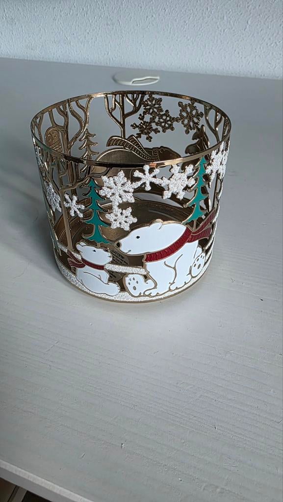 Bath & Body Works 3-wick kaarshouder - Winterse beren, Huis en Inrichting, Woonaccessoires | Kandelaars en Kaarsen, Ophalen of Verzenden