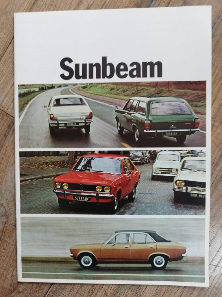 Sunbeam Autoprospectus - Jaar 1974 - Nederlands, Ophalen of Verzenden, Zo goed als nieuw, Sunbeam