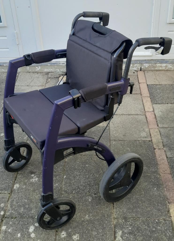 Rollator Rollz Motion 2 in 1 inclusief rolstoelpakket, Ophalen, Opvouwbaar, Gebruikt