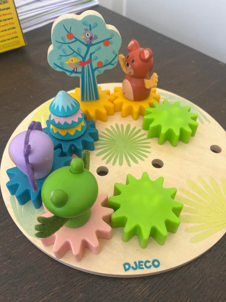 Djeco Woody Twist Tandwiel Speelgoed - Gebruikt, Ophalen of Verzenden, Gebruikt, Overige typen