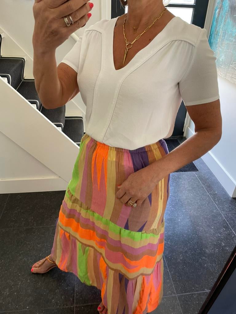 Ba&Sh, prachtige witte blouse, maat 1 S/M, Ophalen of Verzenden, Gedragen, Maat 36 (S), Wit