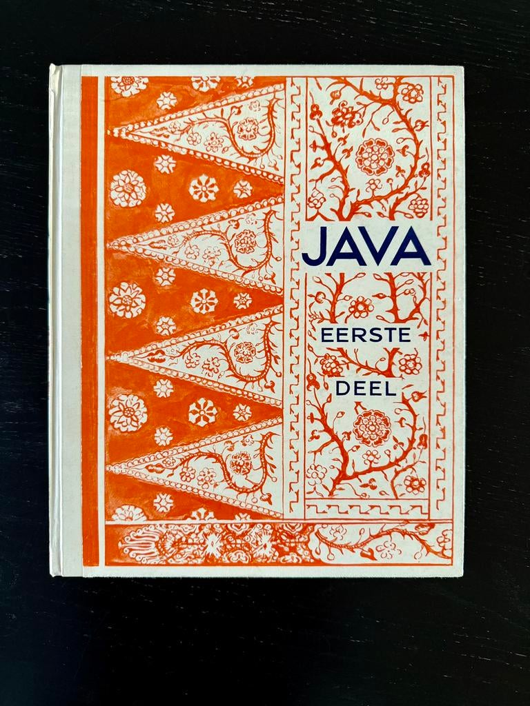 Vintage Droste boek “Java” (1930s) mooie decoratie, Haarlem, Ophalen of Verzenden