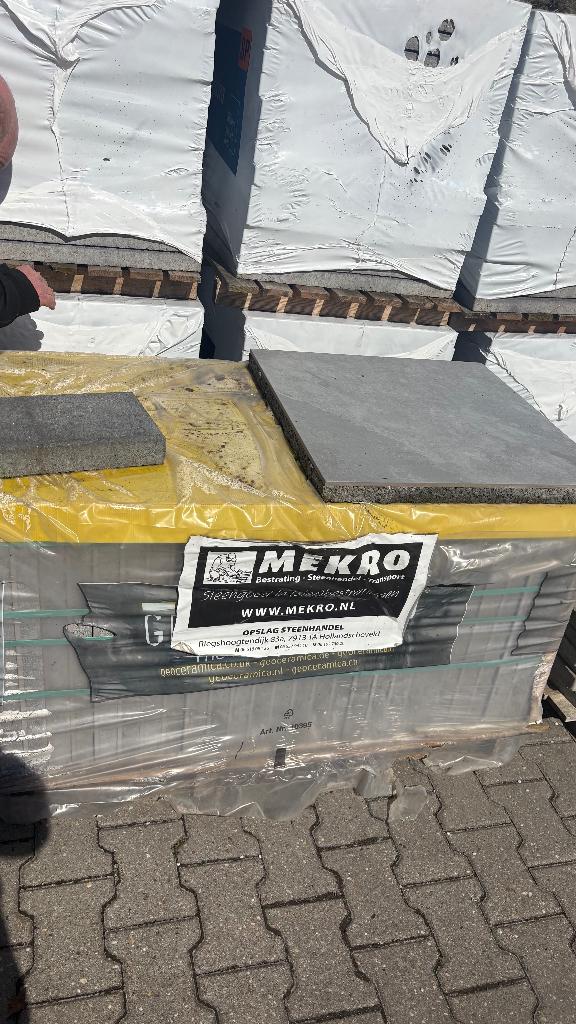 Keramische terrastegel Ardesia grey 60x60x4 10m2, Keramiek, Nieuw, Ophalen of Verzenden, 10 m² of meer