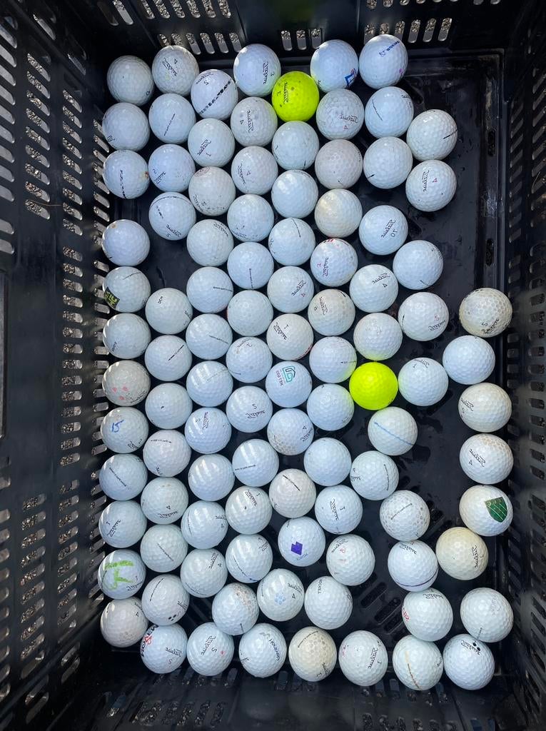 200 stuks golfballen Titleist Pro V1 en V1x, Ophalen, Zo goed als nieuw, Bal(len)