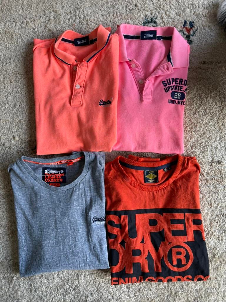 4 Superdry shirts in goede staat mt . M, Ophalen of Verzenden, Gedragen, Maat 48/50 (M)
