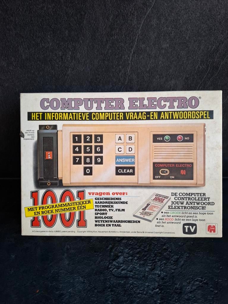Computer Electro 1001 Vragen en Antwoorden Spel, Een of twee spelers, Ophalen of Verzenden, Gebruikt, Jumbo