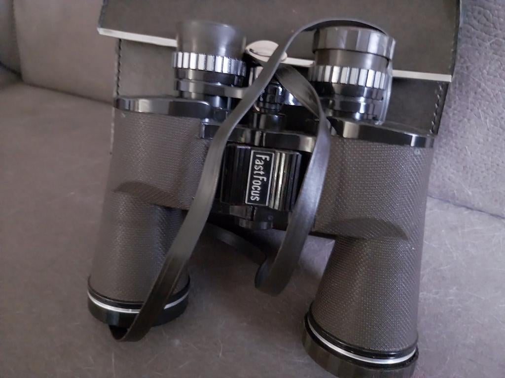 Verrekijker 7x50 FastFocus met hoes, Minder dan 8x, Zo goed als nieuw, Met hoes of tas, Porro (met knik)