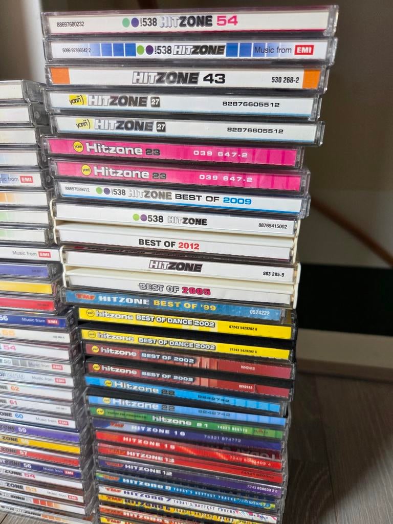 84x Hitzone cd's + 15x Dance Smash 538, Ophalen of Verzenden, Gebruikt