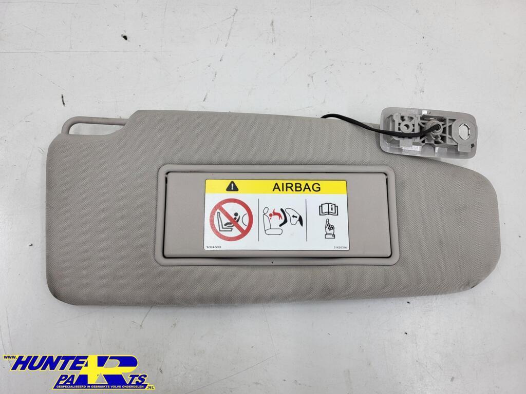 Zonneklep rechts wit Volvo V70/V40/V90/XC ('07-'22) 31426316, Gebruikt, Ophalen of Verzenden, Volvo, Volvo