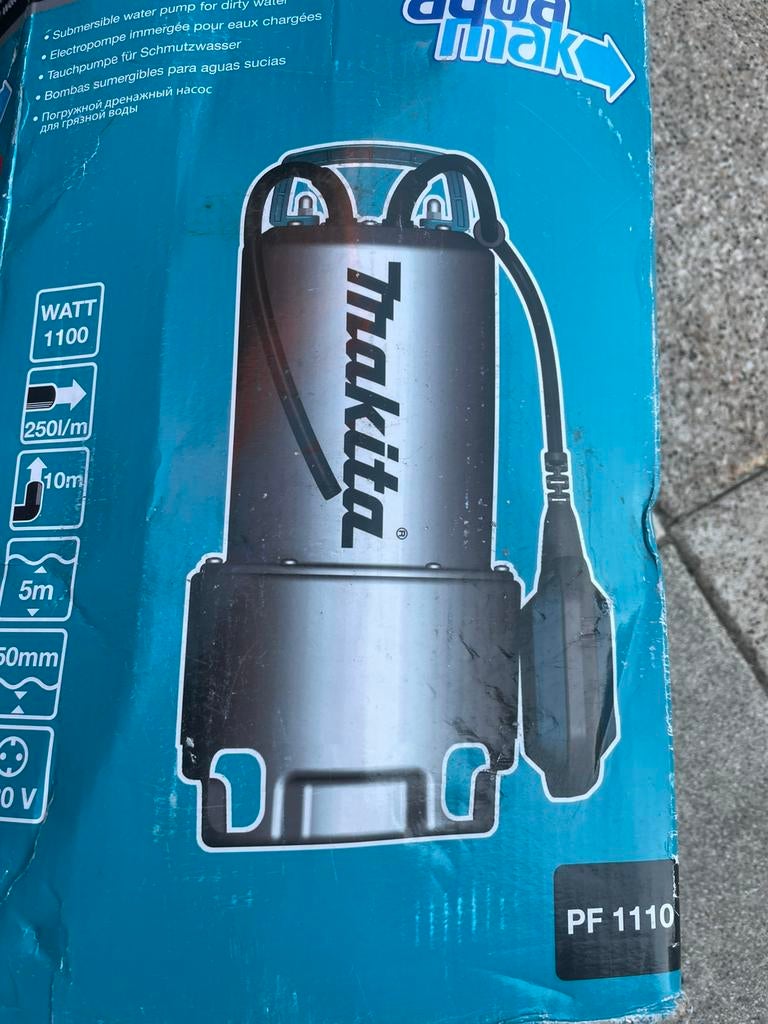 Makita dompelpomp rvs nieuw, Ophalen of Verzenden, Nieuw, Dompelpomp