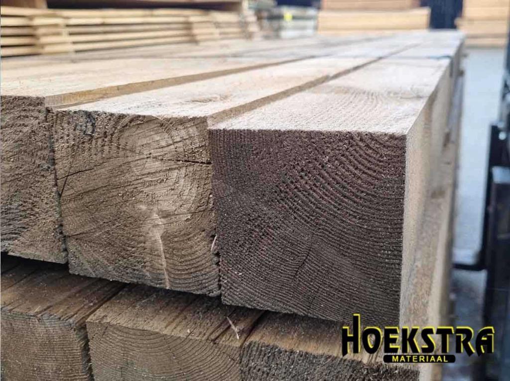 🟡 Douglas Bruin geïmpregneerde palen 100x100mm & 150x150mm, Ophalen, Nieuw, 250 cm of meer, Palen