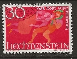 Liechtenstein 5, ontvoering, Verzenden, Overige landen, Gestempeld