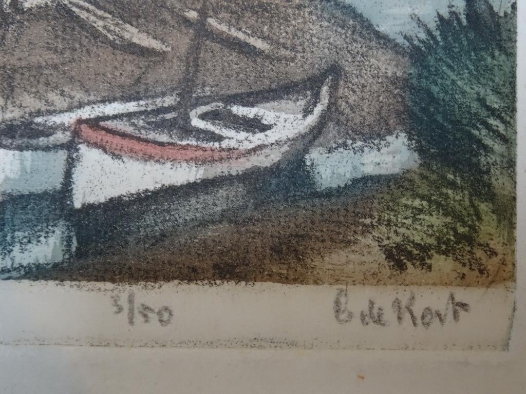 kleurenets Schelde kreekje Antwerpen, Cornelis Kort 3/50, Antiek en Kunst, Verzenden