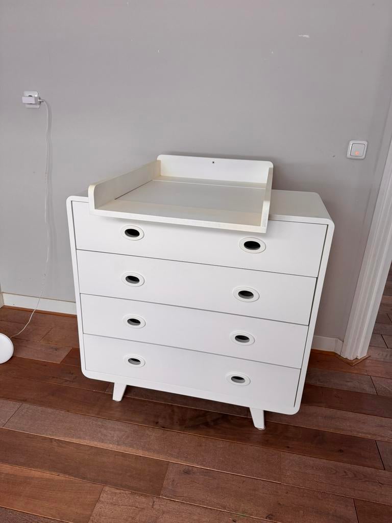 Laurette commode / ladekast afneembare aankleedplank, Ophalen, Gebruikt, 50 tot 100 cm, 3 of 4 laden