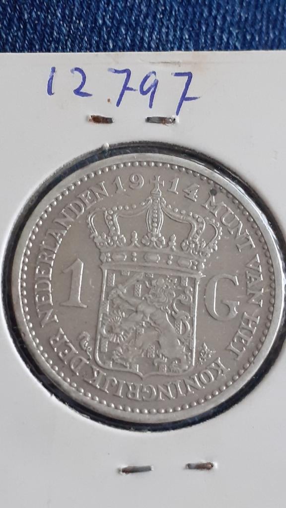 Gulden 1914 voor 30 euro Inc verzendkosten, Verzenden, Koningin Wilhelmina, 1 gulden