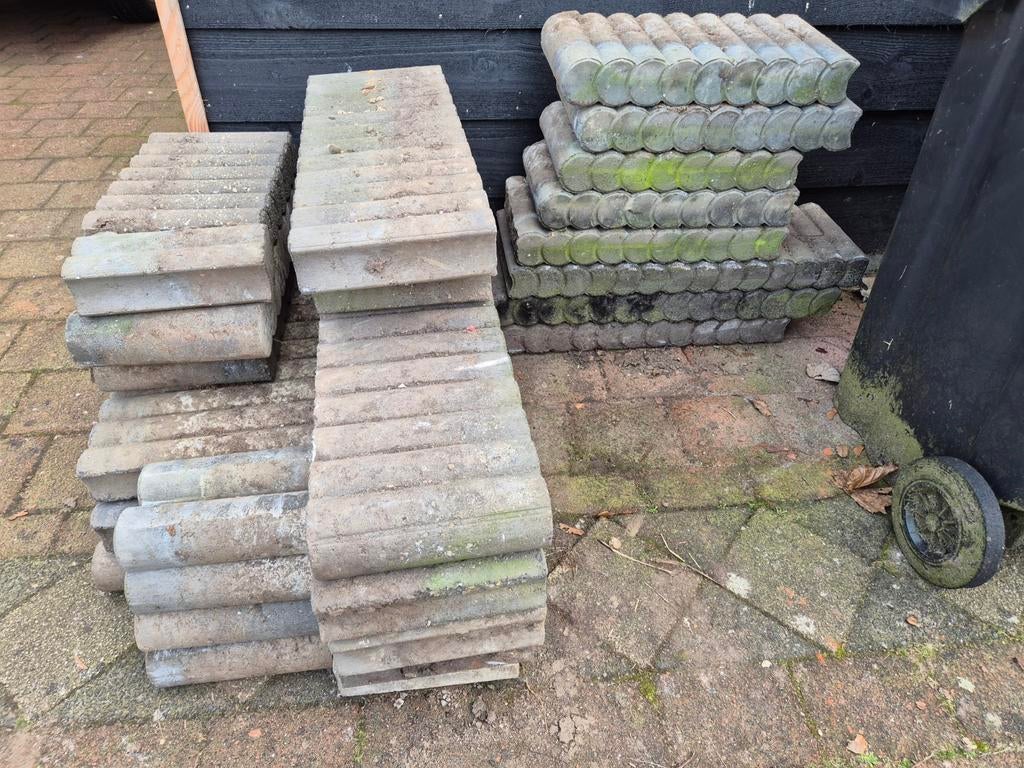 Betonnen afscheidingbandjes (Palissade)GRATIS, Tuin en Terras, Ophalen, Gebruikt, Beton, Overige typen