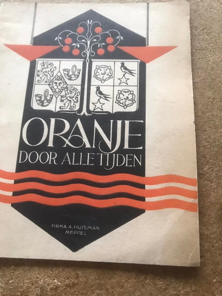 Oranje door alle tijden uniek 70 jaar oud, Ophalen of Verzenden, Zo goed als nieuw