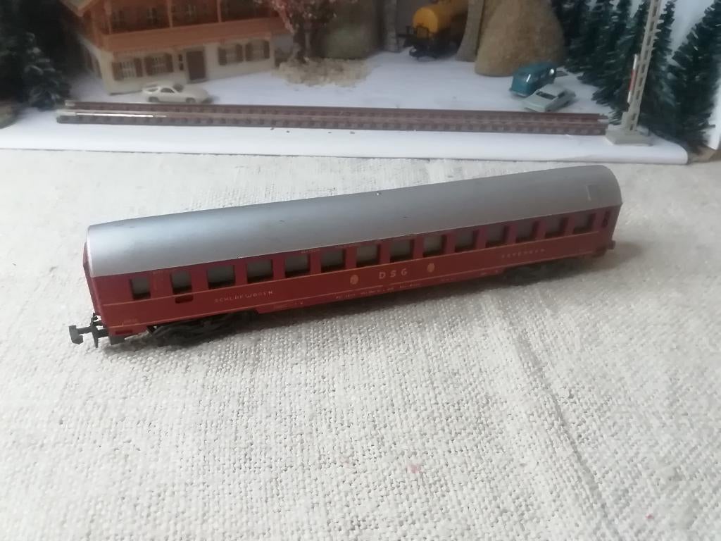 Lima Spur N DSG Schlafwagen, Gebruikt, Gelijkstroom, Wagon, Ophalen of Verzenden