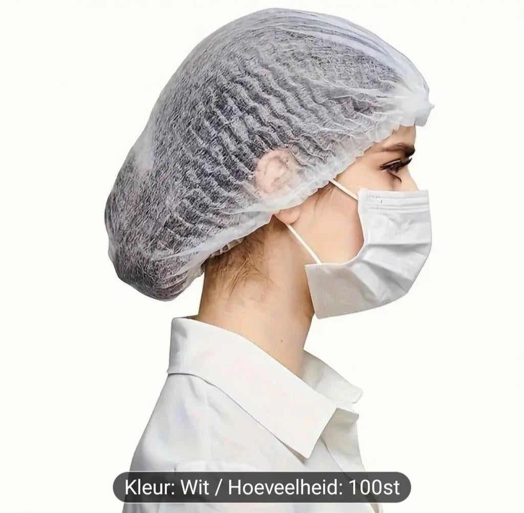 ACTIE!!! Wegwerp haarbeschermers. 100 stuks., Ophalen, Nieuw