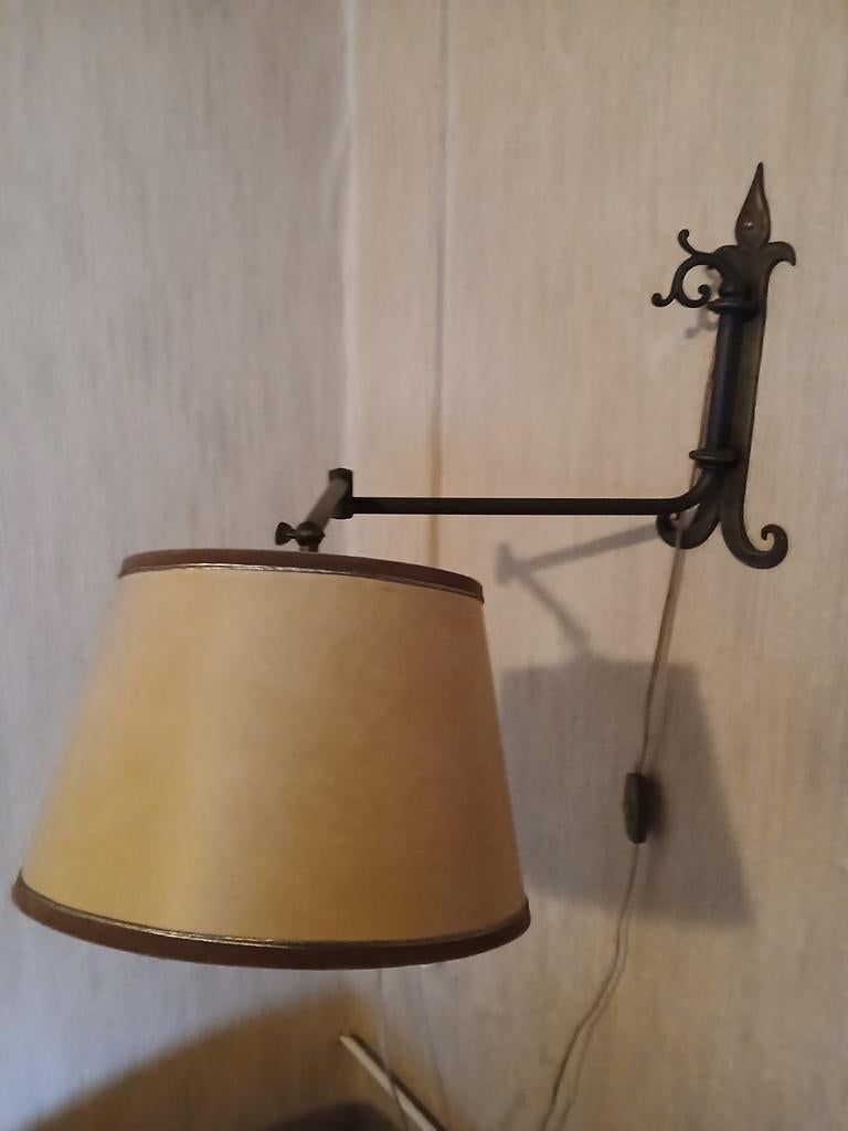 Vintage lamp met zwenkarm., Ophalen of Verzenden