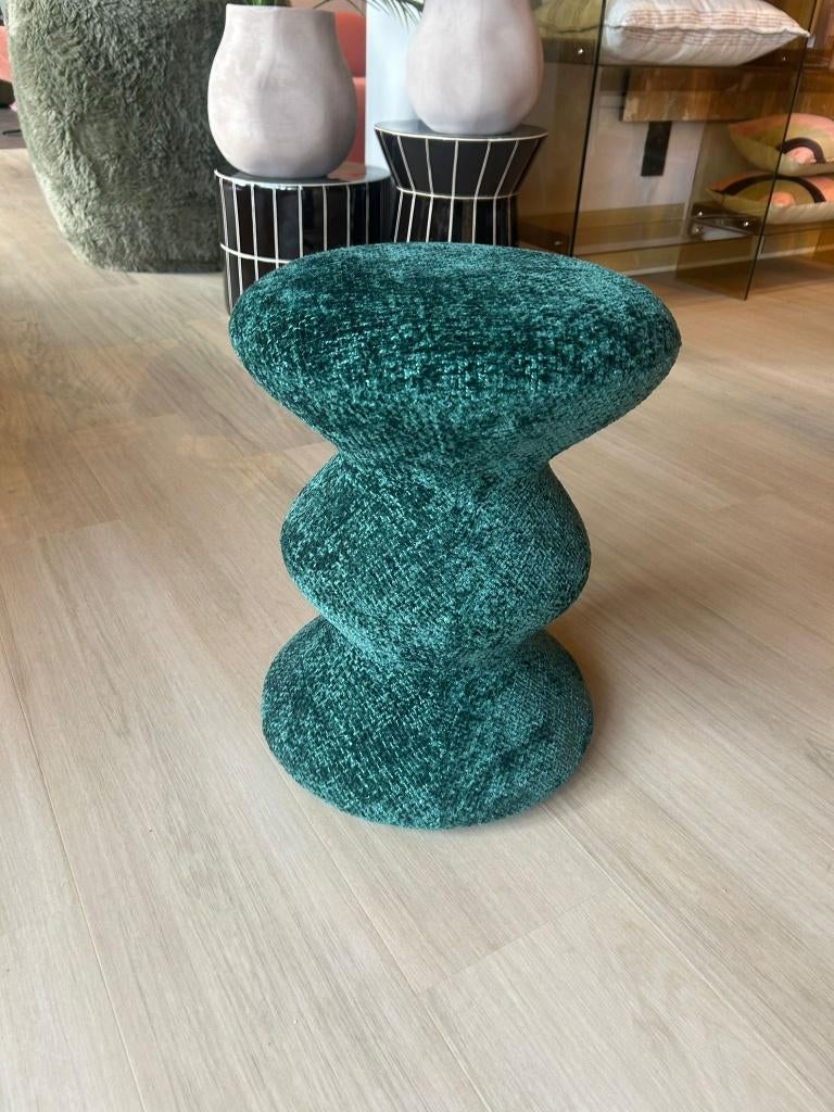 Polspotten - Greenish Zig Zag kruk, Ophalen, Nieuw, Overige materialen