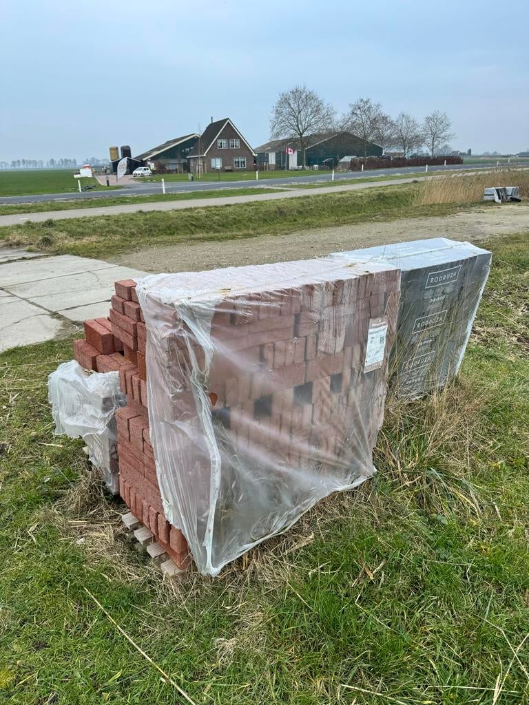 Wienerberger Waalrood bakstenen - overschot, Doe-het-zelf en Verbouw, Metselstenen, Ophalen, Nieuw, Bakstenen