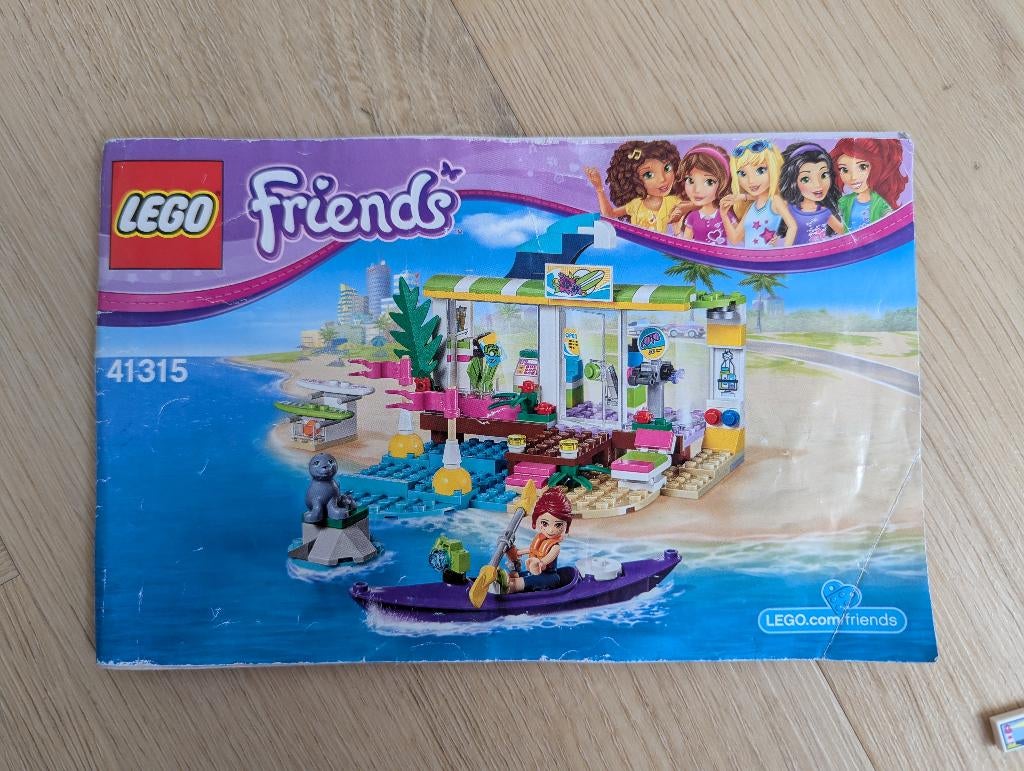 Lego Friends 41315 Surfshop, Ophalen of Verzenden, Zo goed als nieuw, Complete set, Lego
