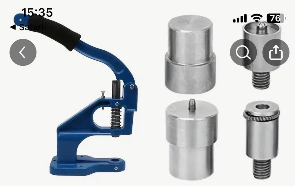 Knoopjes maken machine met drukknopenset, Ophalen of Verzenden, Nieuw, Knoop of Knopen