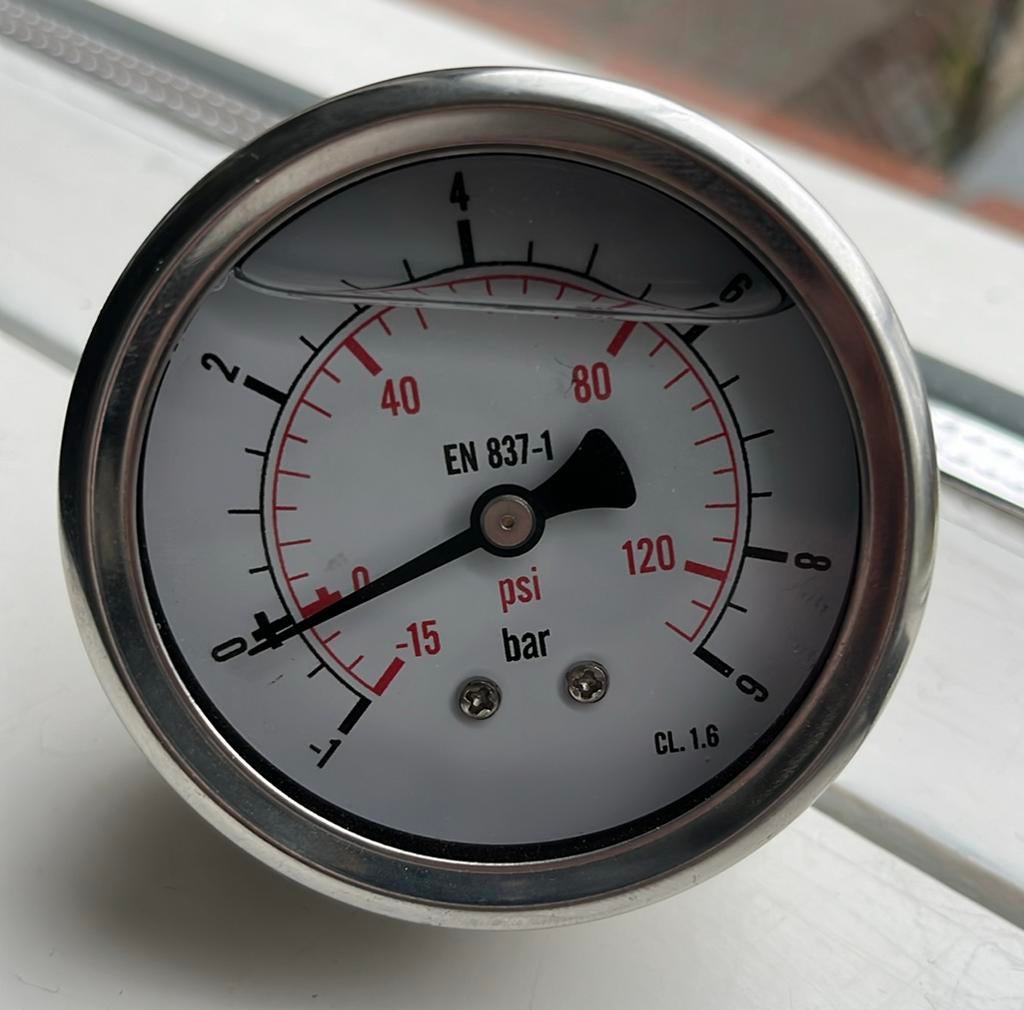 1 Manometer 2207/1 EN 837-1, Ophalen of Verzenden, Zo goed als nieuw, Druk