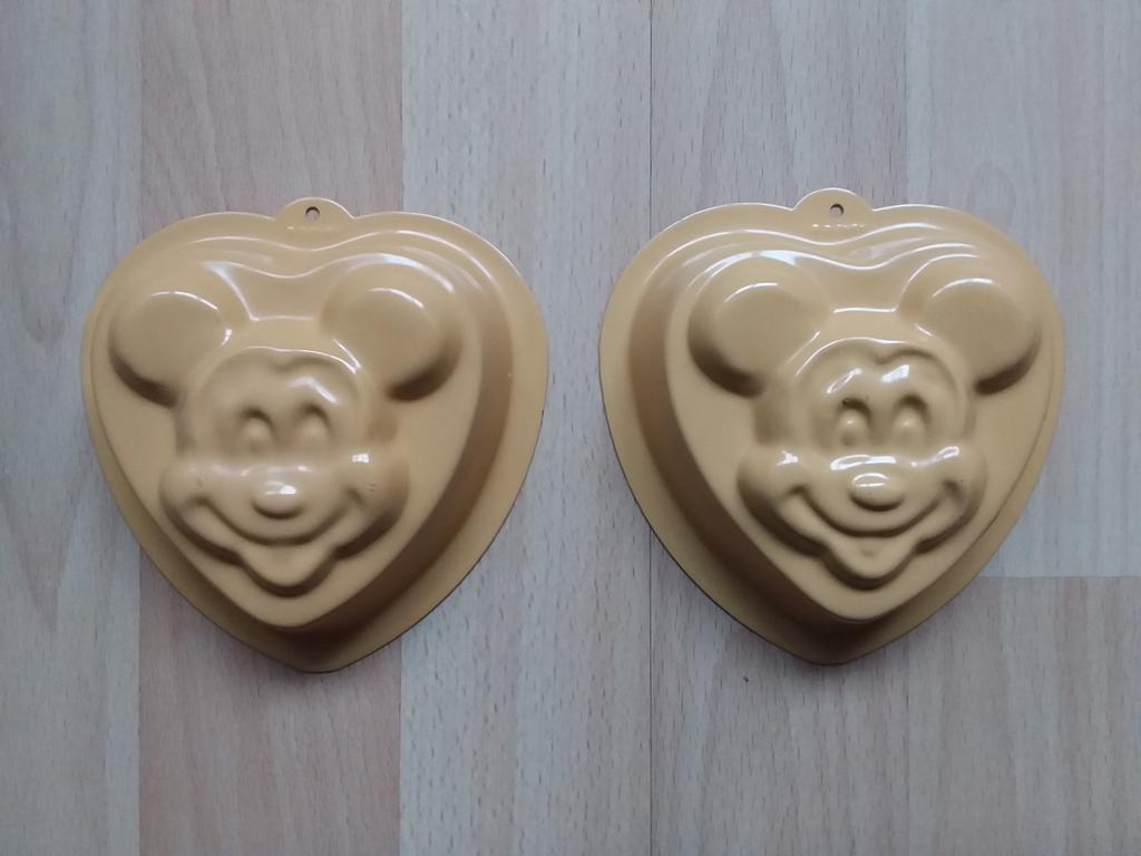 Mickey Mouse, bakblikken, 2 stuks, nooit gebruikt, Ophalen of Verzenden, Nieuw