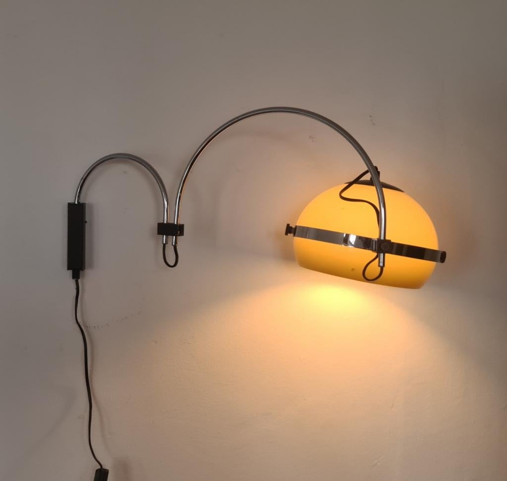 Vintage, design Arc mushroom wandlamp. Anvia Almelo., Ophalen of Verzenden, Anvia Almelo