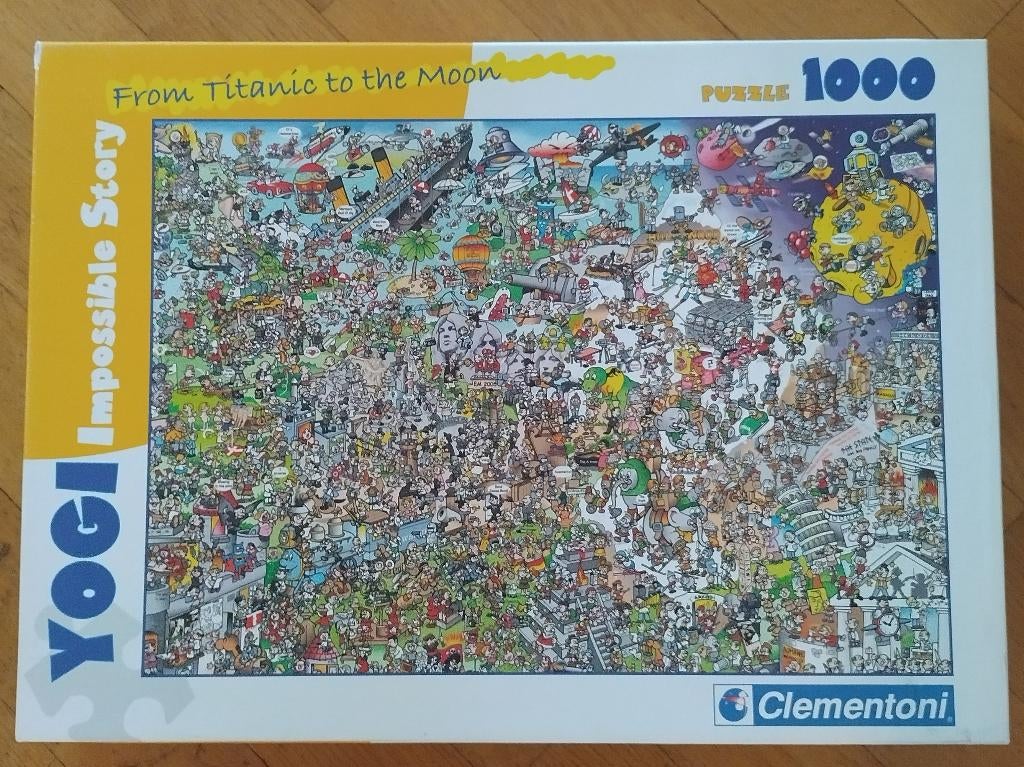 leuke puzzel, thema film en muzikanten, YOGI (compleet) 1000, Ophalen of Verzenden, 500 t/m 1500 stukjes, Zo goed als nieuw, Legpuzzel