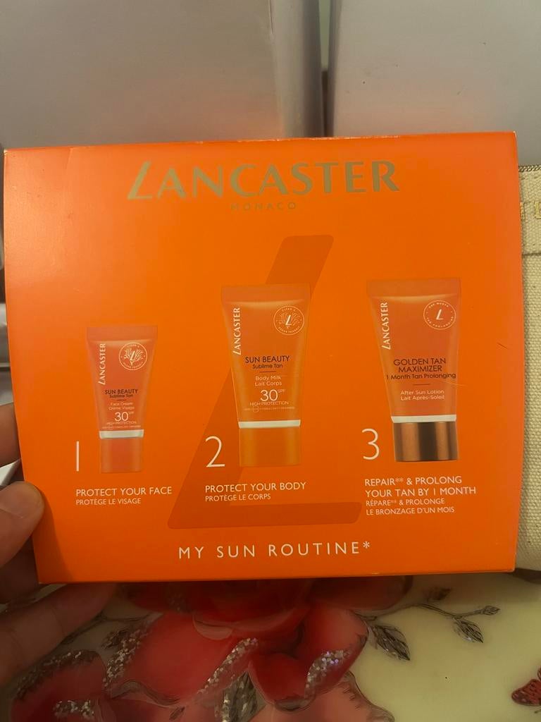 Lancaster Zonneproducten Set met Tas, Verzenden, Nieuw, Zonnebrand of After Sun