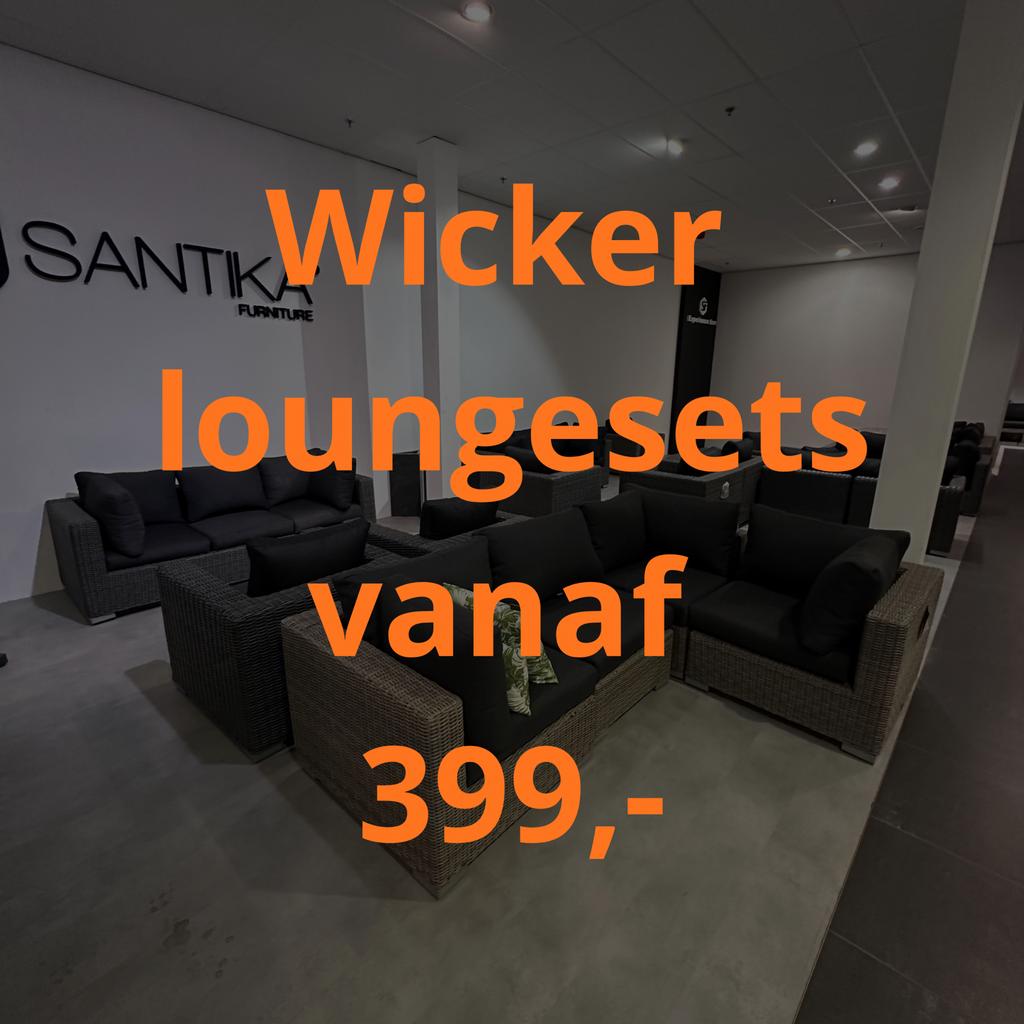Luxe Wicker Loungeset - meerder combinaties, Ophalen, 5 zitplaatsen, Zo goed als nieuw, Loungeset
