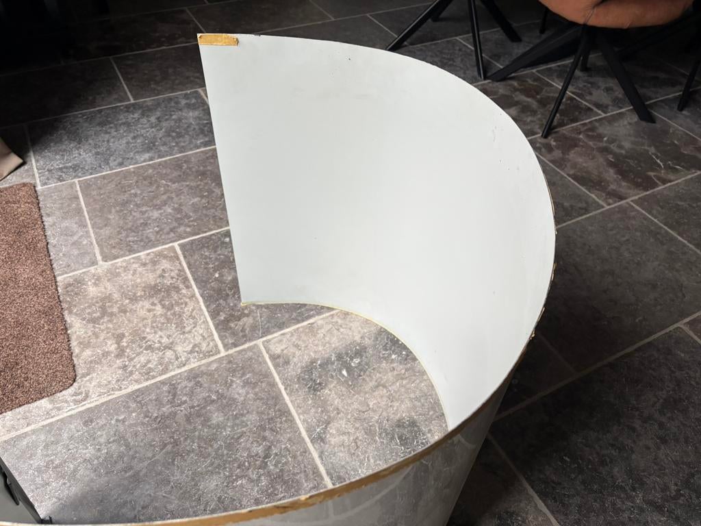 Caravan vlakke reparatie plaat ca 65 x 145 wit, Caravans en Kamperen, Ophalen of Verzenden, Zo goed als nieuw