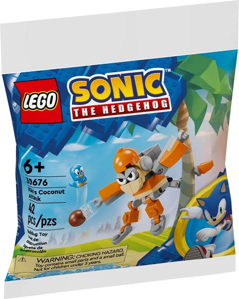 Lego Sonic polybag 30676 Kiki's kokosnotenaanval, Kinderen en Baby's, Speelgoed | Duplo en Lego, Nieuw, Lego, Complete set, Ophalen of Verzenden