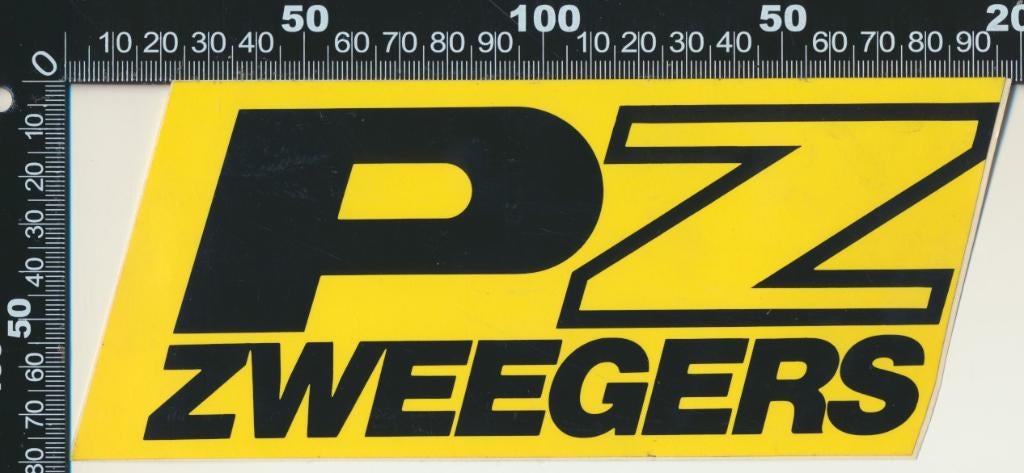 Sticker: PZ Zweegers (1), Verzenden, Zo goed als nieuw, Bedrijf of Vereniging