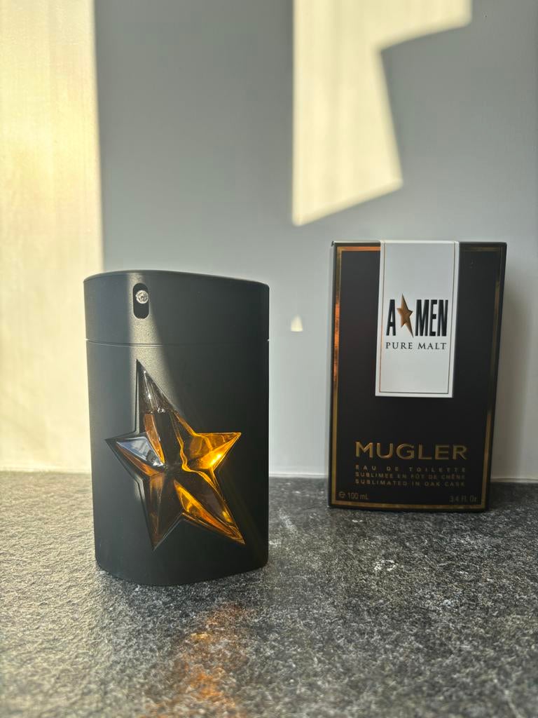 Thierry Mugler A*Men Pure Malt 100ml, Sieraden, Tassen en Uiterlijk, Uiterlijk | Parfum, Zo goed als nieuw, Ophalen of Verzenden