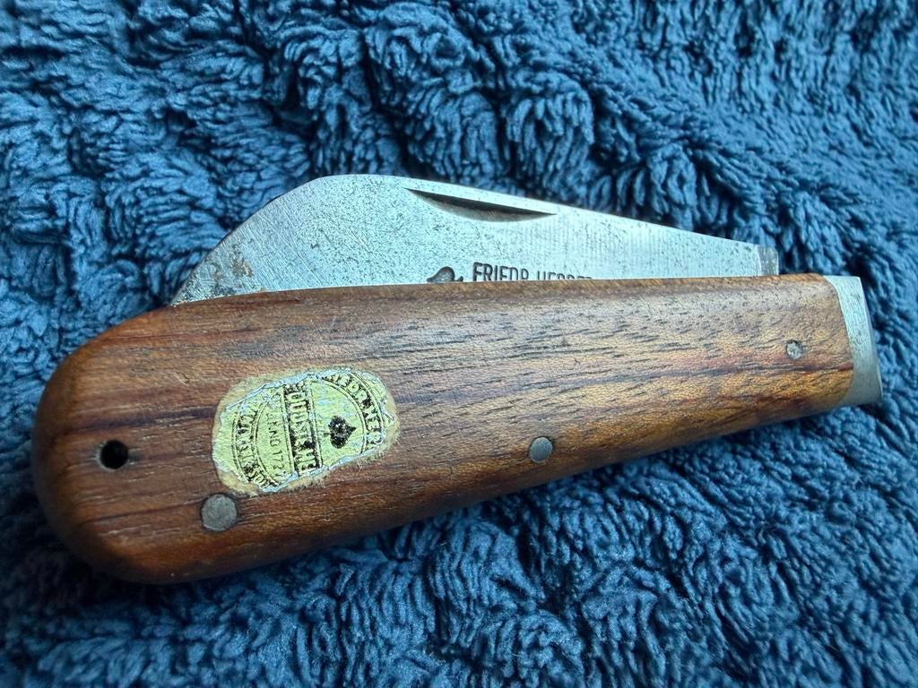 Vintage "Friedr.Herder" Zakmes - Gebruikt, Caravans en Kamperen, Kampeergereedschap, Gebruikt, Ophalen of Verzenden