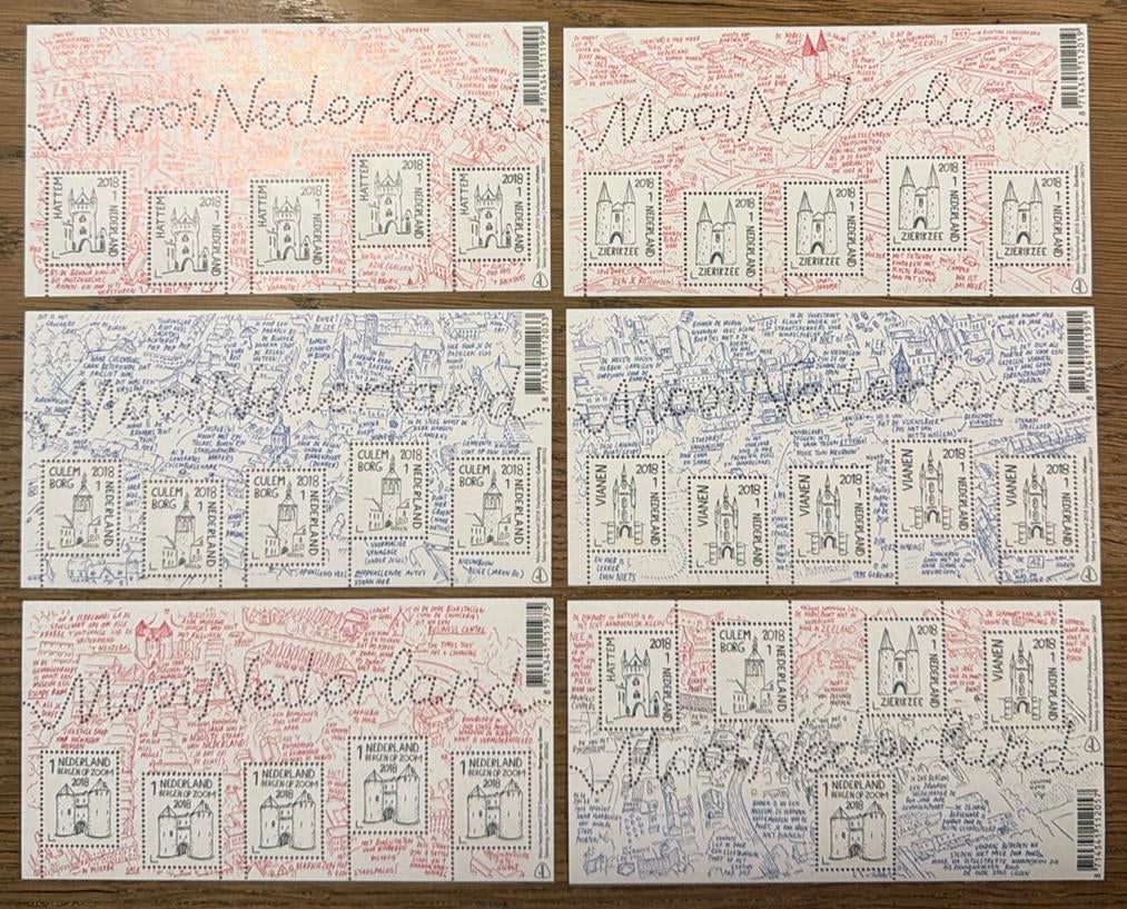 * postzegels pf. Allerlei Mooi Nederland. 2018, Postzegels en Munten, Postzegels | Nederland, Ophalen of Verzenden, Na 1940, Postfris