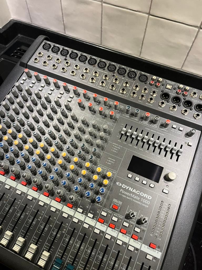 Dynacord PowerMate 1000MK3 in nette originele staat, Muziek en Instrumenten, Mengpanelen, Gebruikt, Ophalen of Verzenden, Dynacord