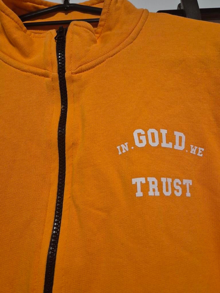 Oranje trainingspak maat 164, Oranje, Ophalen of Verzenden, Zo goed als nieuw, In Gold We Trust