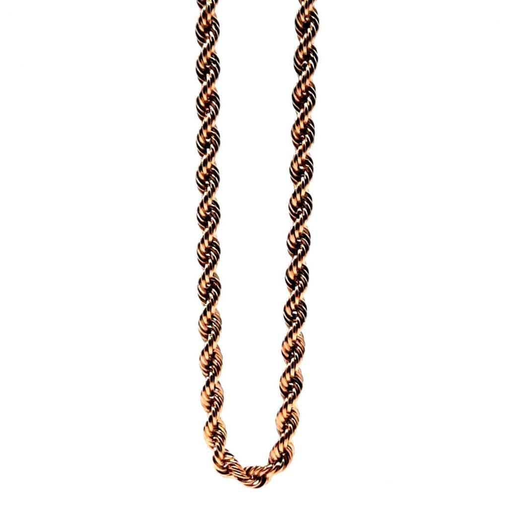 Gouden rope ketting 18kt, Www.bredajuwelier.nl, Nieuw, Ophalen of Verzenden, Www.bredajuwelier.nl